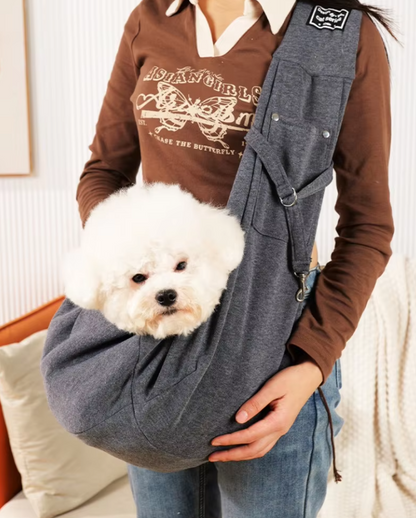 Sac de Transport pour Chien Sac à Bandoulière - Sac de Transport Confortable et Élégant pour Animaux Domestiques , pour Petits Chiens et Chats