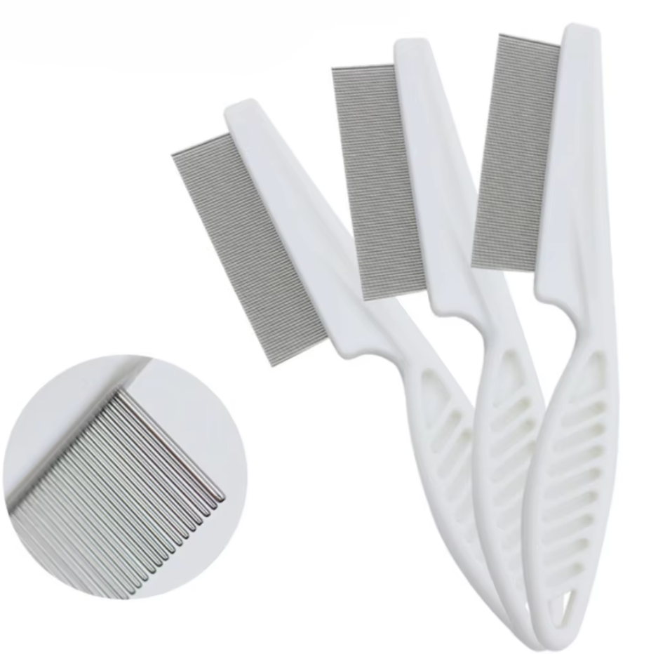 Kit Peigne à Puces pour Animaux de Compagnie - Peigne à Dents Fines pour Chats Chiens