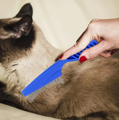 Set de Peignes à Puces pour Animaux de Compagnie - Peignes à Dents Fines pour Chiens Chats