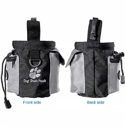 Sac à Friandises pour Chiens avec Distributeur de Sacs à Crottes - Sac de Dressage Pratique et Portable pour les Promenades
