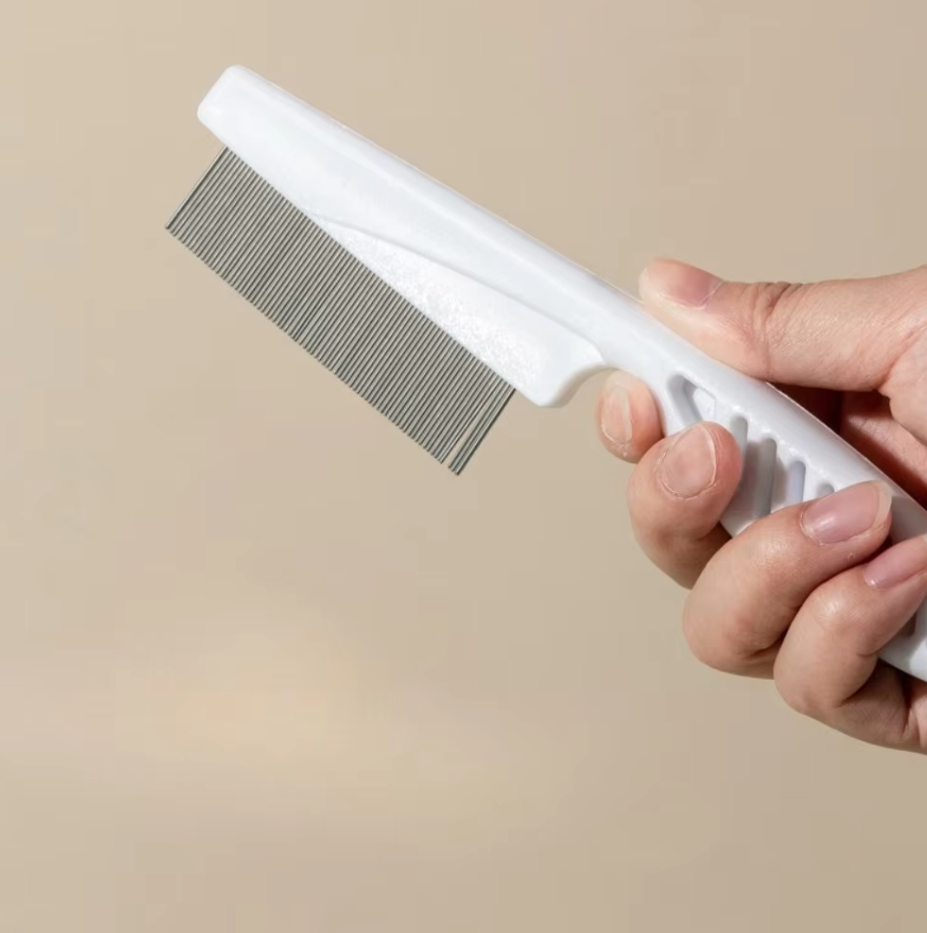 Kit Peigne à Puces pour Animaux de Compagnie - Peigne à Dents Fines pour Chats Chiens