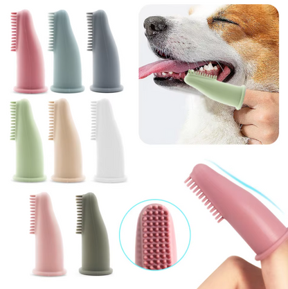Brosse à Dents pour Chiens en Silicone - Soin Dentaire Doux et Efficace pour Chiens et Chats