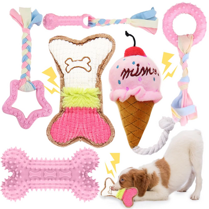 Jouets pour Chiots - Jouets à Mâcher en Peluche Résistant à la Morsure pour Chiens