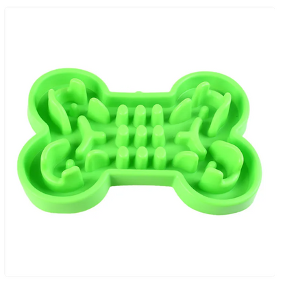 Slow Feed - Gamelle pour Chien en Forme D' Os