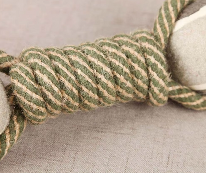 Jouets pour Chiens Corde avec Balles - Jouet à Mâcher pour Chiens avec Empreinte de Patte