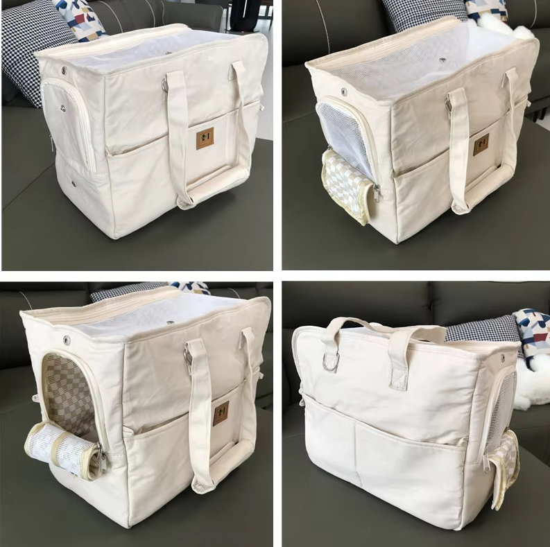 Sac de Transport Élégant pour Petits Chiens - Sac de Transport Confortable et Respirant pour Animaux Domestiques