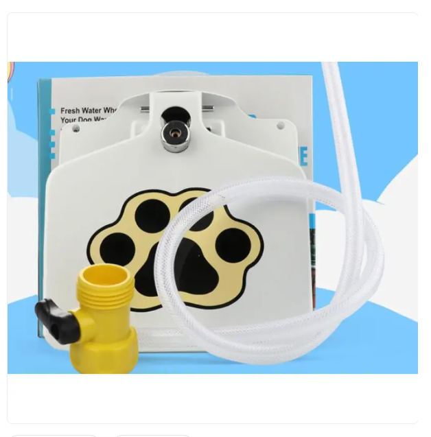 Source D' Eau pour Chiens à L' Extérieur , Résistante aux Coups de Pied , avec Raccordement à L' Eau et Activation des Pattes