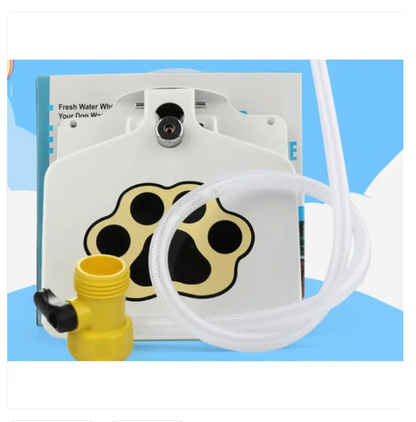 Source D' Eau pour Chiens à L' Extérieur , Résistante aux Coups de Pied , avec Raccordement à L' Eau et Activation des Pattes