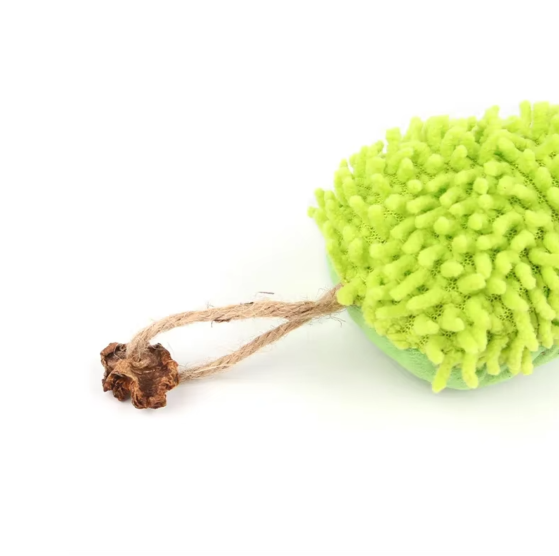 Jouet pour Chats Chenille - Peluche Douce à L' Herbe à Chat