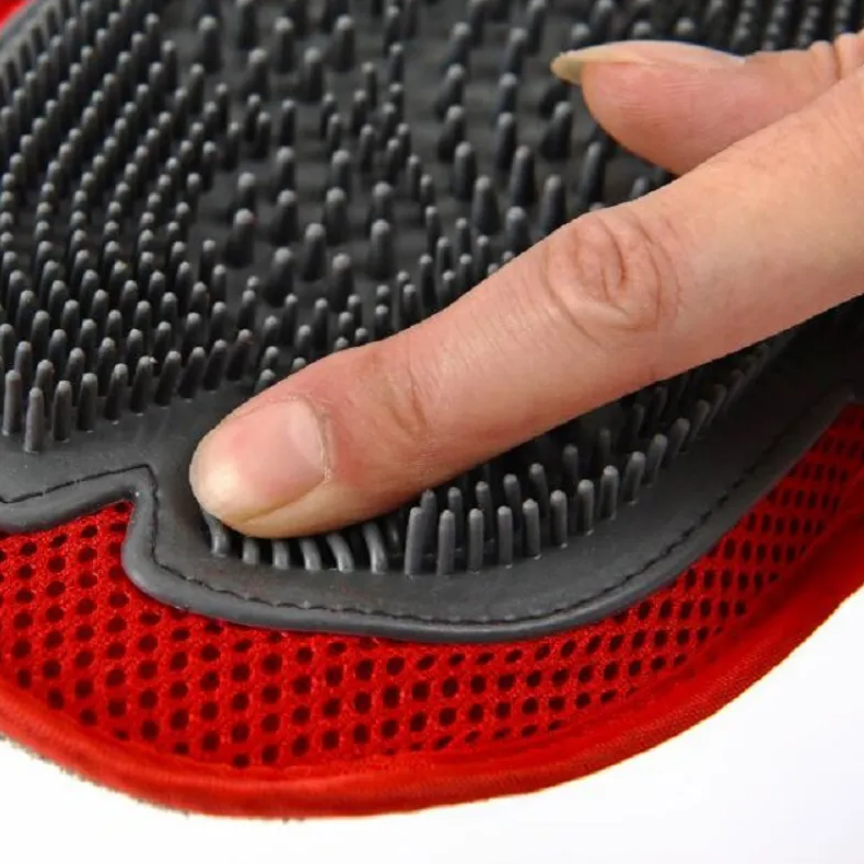 Gant de Bain pour Chien - Brosse de Massage et de Pelage pour Chiens pour un Nettoyage et un Soin en Douceur