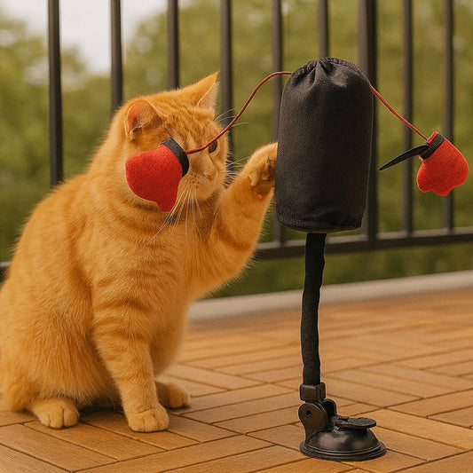 Jouet Interactif Sac De Boxe Pour Chats