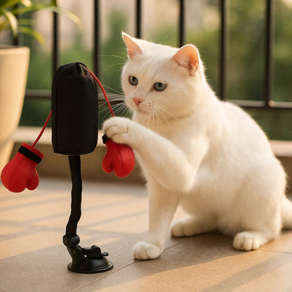 Jouet Interactif Sac De Boxe Pour Chats
