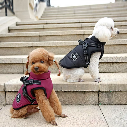 Veste Pour Chien Coupe-vent Et Imperméable Avec Harnais Intégré