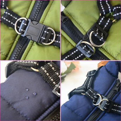 Veste Pour Chien Coupe-vent Et Imperméable Avec Harnais Intégré