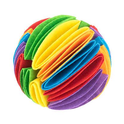 Balle de Jouet pour Chien - Balle en Tissu Colorée pour Chiens à Mâcher et à Jouer