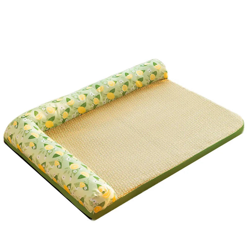 Matelas Rafraîchissant pour Chats avec Bords Surélevés - Rafraîchissement Estival pour les Animaux Domestiques