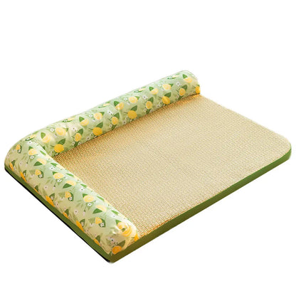 Matelas Rafraîchissant pour Chats avec Bords Surélevés - Rafraîchissement Estival pour les Animaux Domestiques