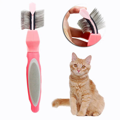Chat Shampooing Peigne - Brosse Démêlante pour Chats et Chiens