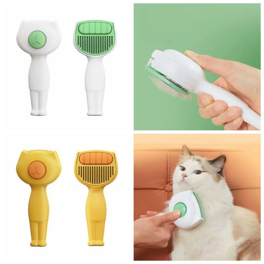 Brosse Autonettoyante Pour Le Soin Du Pelage Des Animaux De Compagnie Avec Épilation