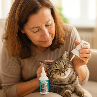 Nettoyant Auriculaire Naturel pour Chats