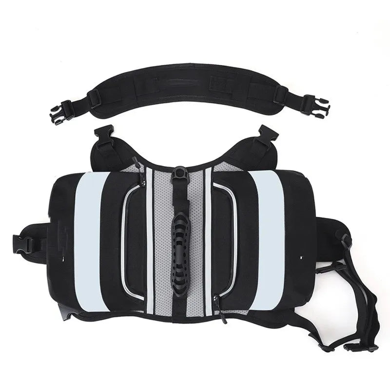 Gilet de Natation pour Chiens avec Bandes Réfléchissantes - Gilet de Sécurité Étanche pour Chiens