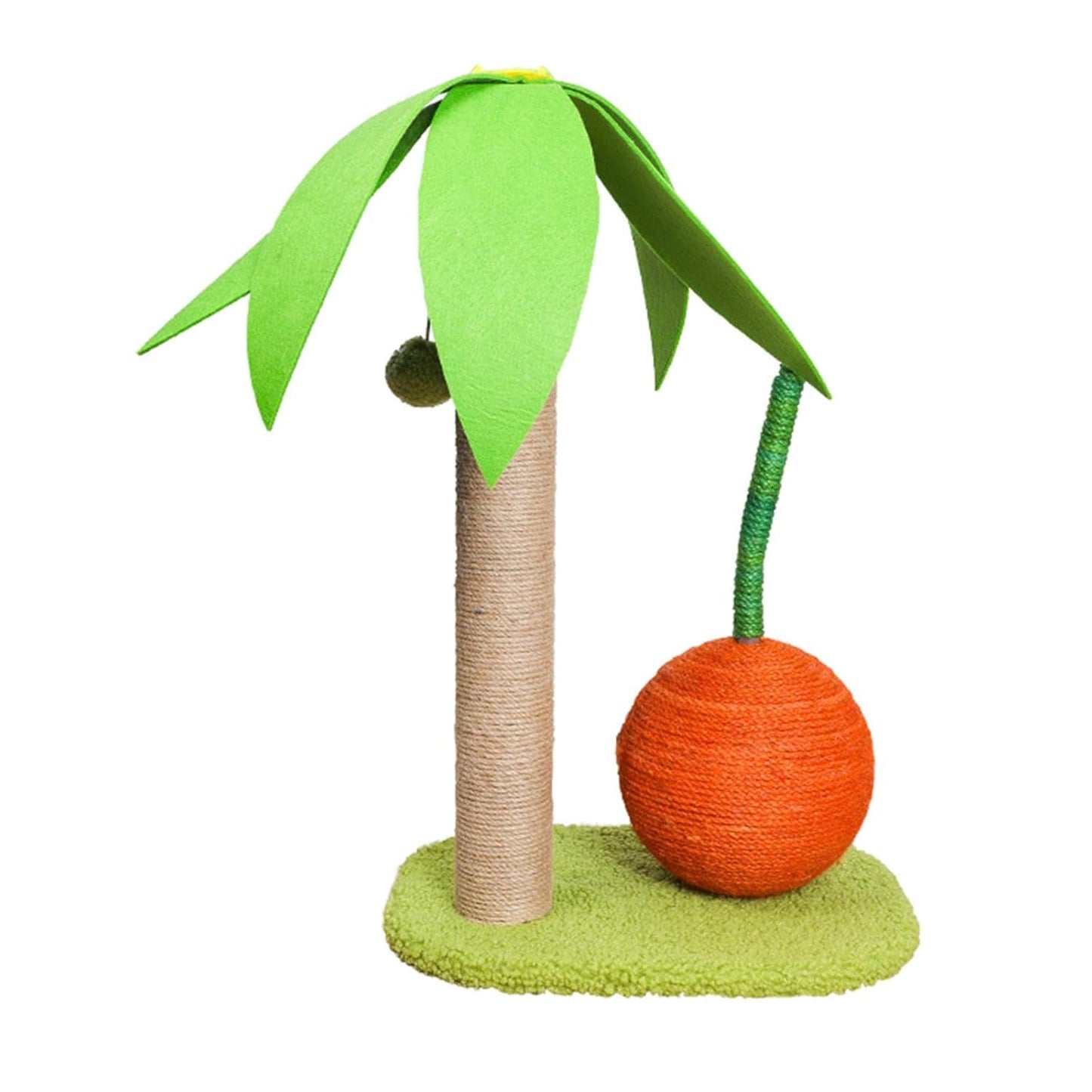 Arbre À Chat En Sisal Avec Palmiers Et Orange