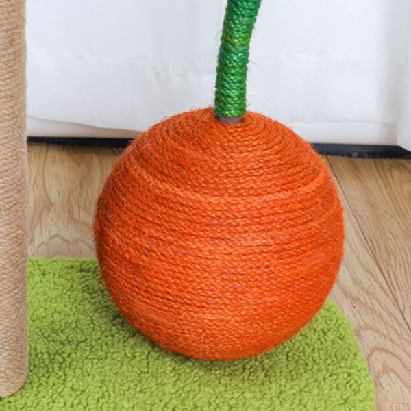 Arbre À Chat En Sisal Avec Palmiers Et Orange