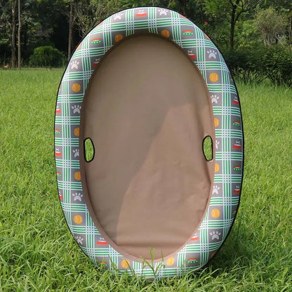 Baignoire pour Chien - Baignoire Gonflable pour Animaux de Compagnie avec Motif Fleuri pour L' Intérieur et L' Extérieur