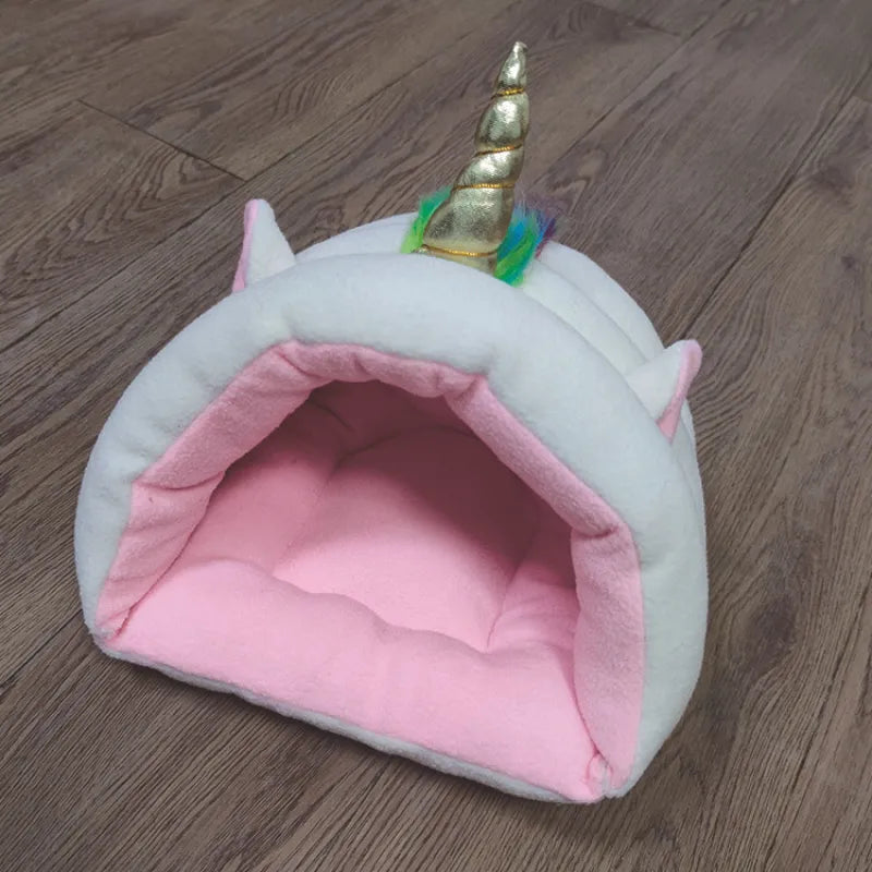 Lit pour Chat au Design Licorne - Lit Confortable pour Animaux Domestiques , pour Chats et Petits Chiens