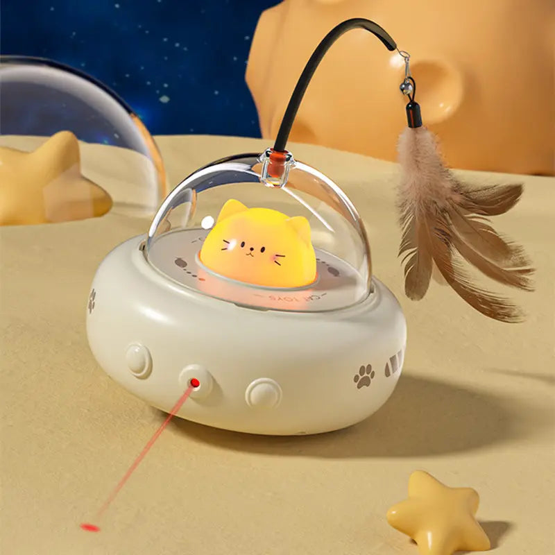 Jouet Laser UFO Pour Chats