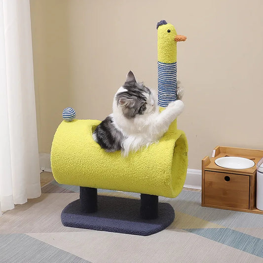 Arbre à Chat en Forme de Dinosaure avec Griffoir et Grotte
