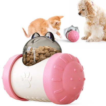 Jouet à Friandises Interactif pour Chiens et Chats - Jouet à Mâcher avec Distributeur de Nourriture