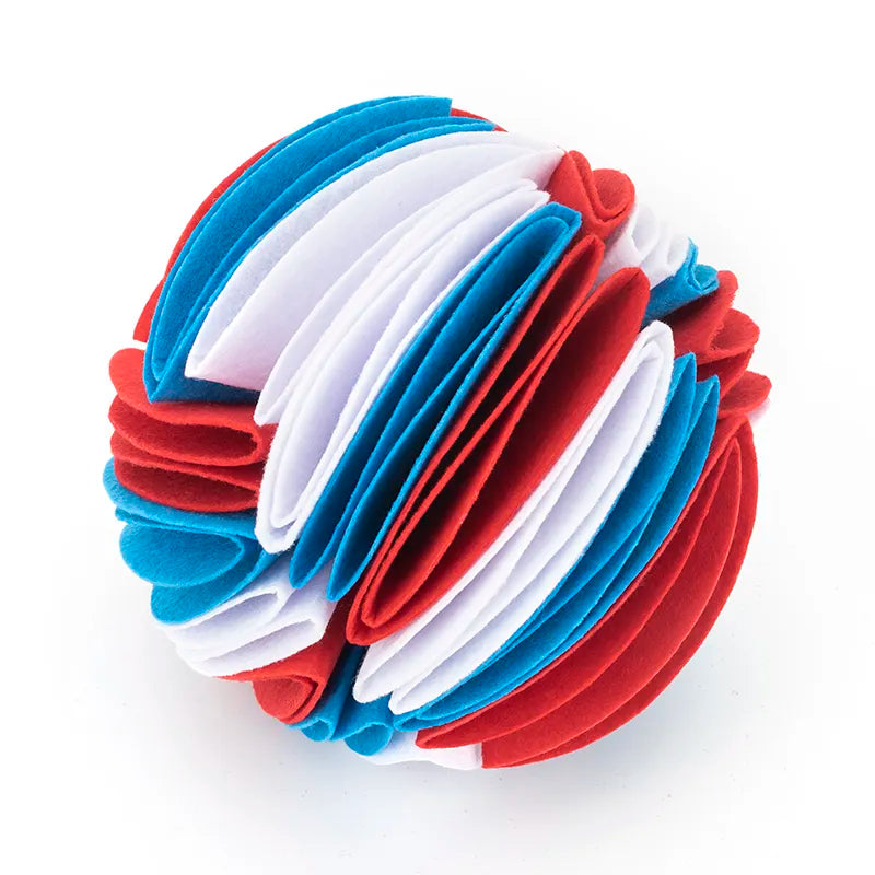 Balle de Jouet pour Chien - Balle en Tissu Colorée pour Chiens à Mâcher et à Jouer