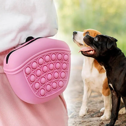 Pop - It Porte-clés avec Fermeture Éclair - Jouet Anti-stress et Sac de Rangement