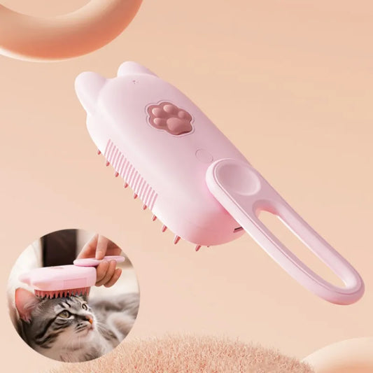 Brosse de Massage Électrique avec Oreilles de Chat pour un Soin Relaxant du Cuir Chevelu