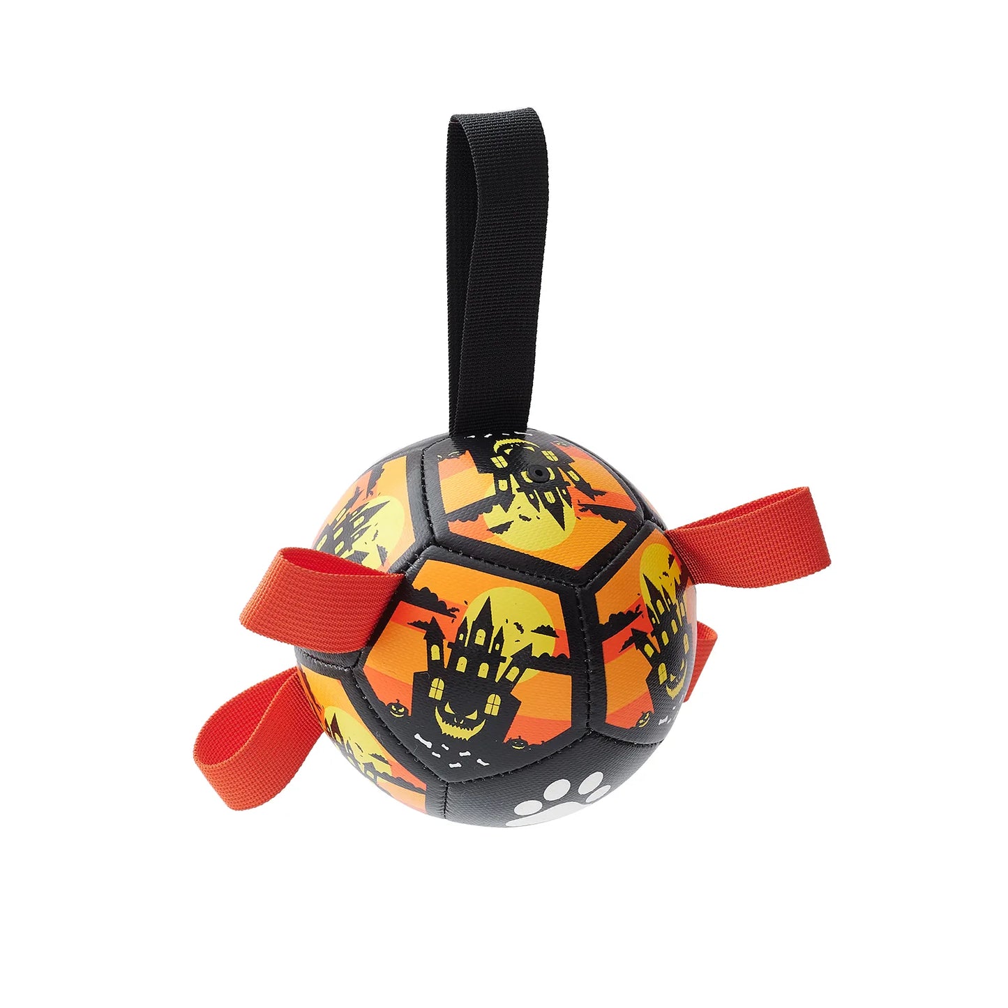 Jouet Interactif pour Chien en Forme de Boule - avec Corde en Nylon et Poignées