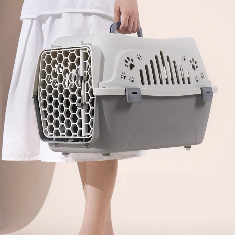 Caisse de Transport Portable pour Animaux de Compagnie - Cage Robuste pour Chiens pour Voyager Conforme à la Norme Iata