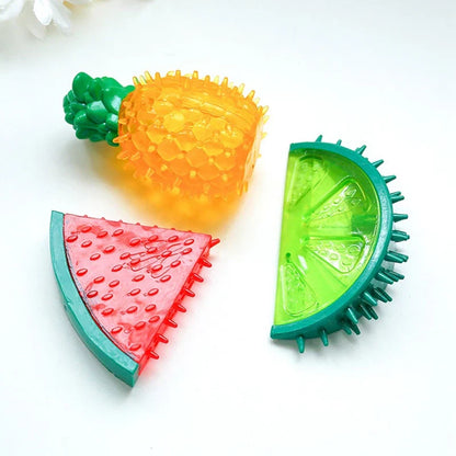 Jouet à mâcher rafraîchissant pour chien en forme de fruit