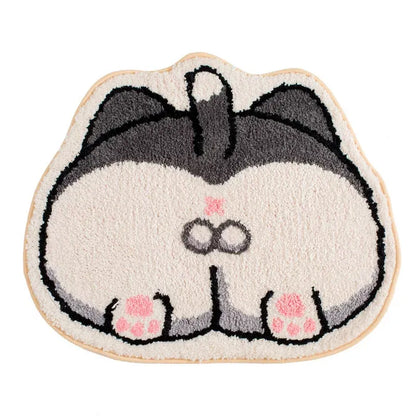Tapis de Bain pour Chats au Design Amusant - Tapis Doux pour les Amoureux des Chats