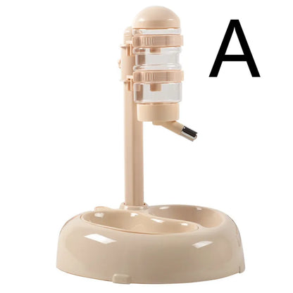 Distributeur Automatique D' Eau et de Nourriture pour Animaux Domestiques avec Double Réservoir - en Plusieurs Couleurs
