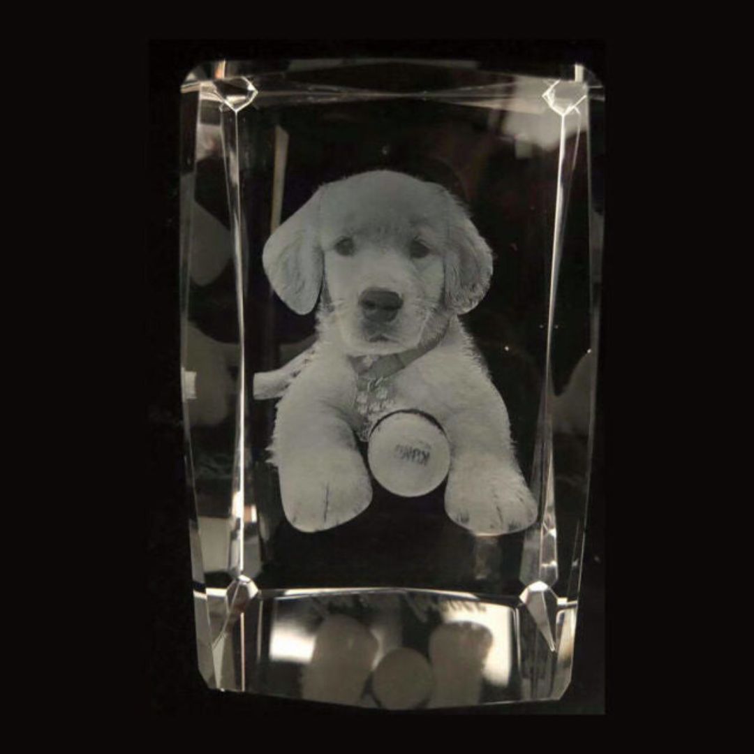 Souvenir En Cristal Personnalisé 2d/3d En Forme De Cube Avec Gravure Laser