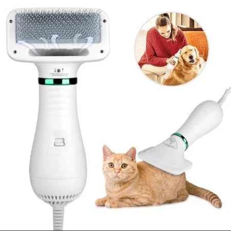 Le Peigne Multifonctionnel 3 en 1 pour Animaux de Compagnie - Sèche - Cheveux Peigne et Masseur