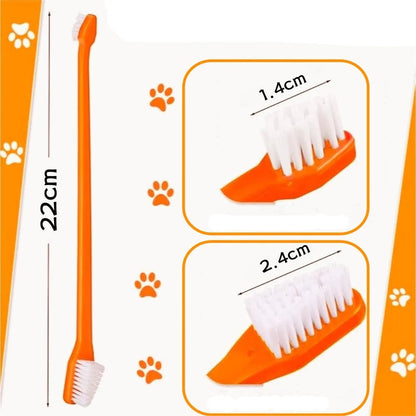 Brosses À Dents Double Tête Pour Animaux De Compagnie En Lot De Plusieurs