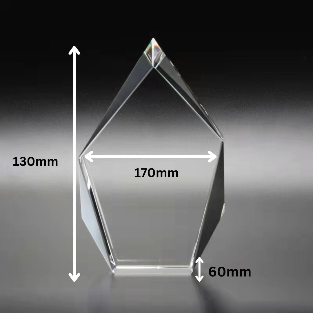 Souvenir En Cristal En Forme De Pierre Précieuse Personnalisé En 2d/3d Avec Gravure Laser